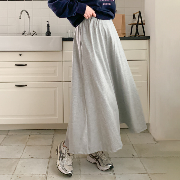 韓国初期/中期ママ*シングルフレア バンディングスカート