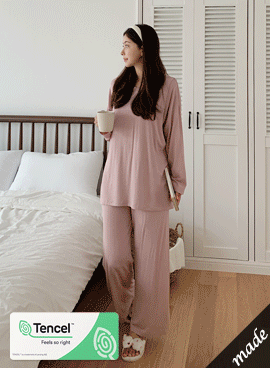韓国授乳服*マイルドモダールセットアップ【パジャマ兼用】