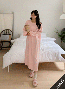 韓国授乳服*ビッグシルエットスウェット授乳ワンピース